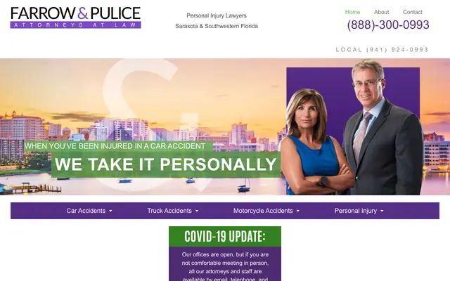 Farrow & Pulice, P.A. homepage