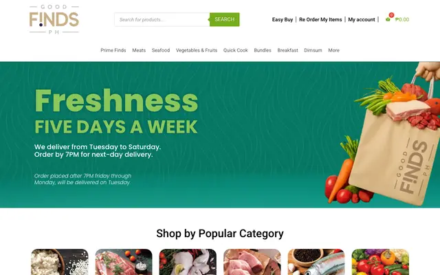 Goodfinds.ph homepage
