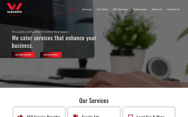 Sarasota Websites homepage